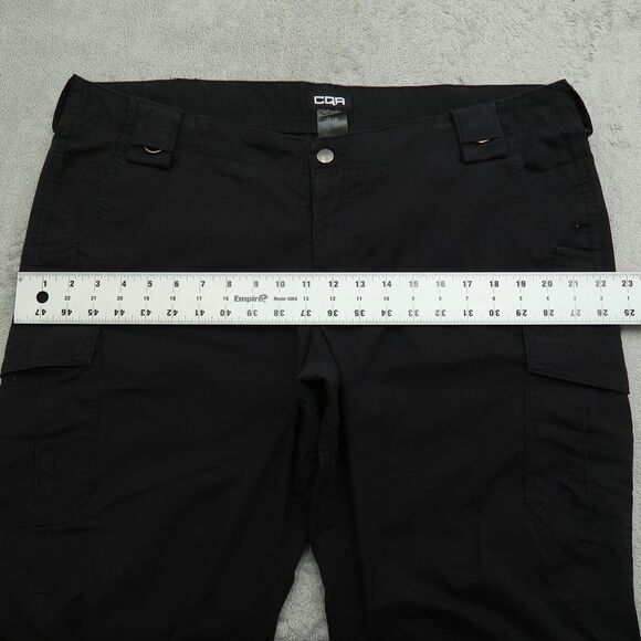 CQR Tactical Pants Women's Size 16R Black Mid-Rise Cargo Straight 29.5" Inseam - Picture 6 of 15